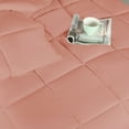thumbnail image 6 of BNM Solid Comforter Down Alternative Bedding, California King, Blush, 6 of 8