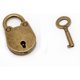 thumbnail image 3 of 3Pcs Mini Bronze Antique Padlock Small Metal Padlock Archaize Style Lock Mini Lock with Key, 3 of 4
