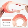 thumbnail image 3 of Duslogis Silicone Hair Washing Baby Shower Cap, Adjustable Visor Head Protector Shampoo Cap for Toddler, Baby, Kids, Children - Pink Crown, 3 of 6