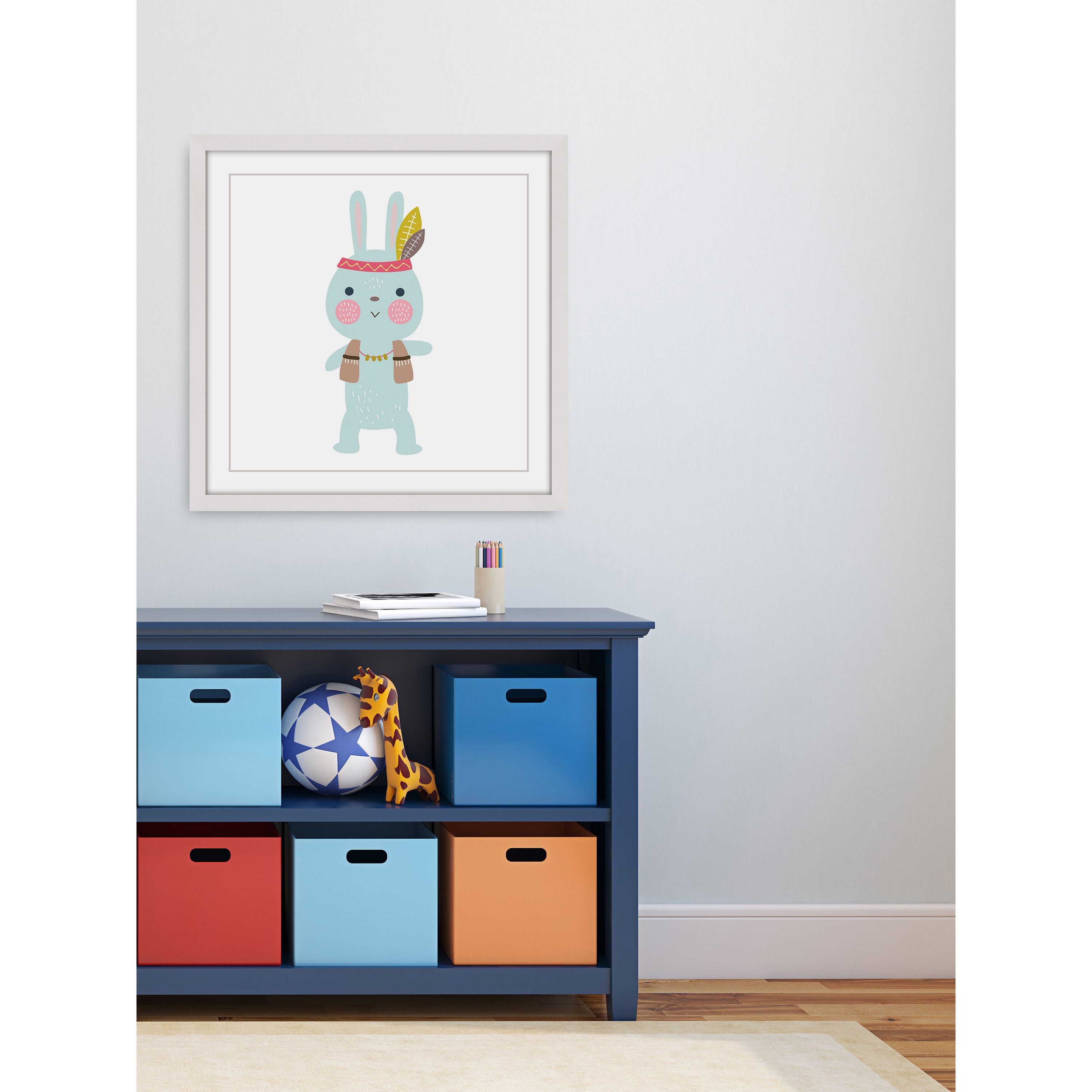 Marmont Hill "Hipster Bunny" by Shayna Pitch Framed Painting Print
