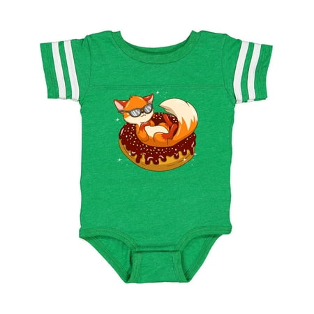 

Inktastic Fox Funny Donut Lover Gift Baby Boy or Baby Girl Bodysuit