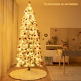 thumbnail image 4 of Gymax Arbre de Noël Artificiel Enneigé de 8 Pi Pré-Illuminé avec Lumières DEL Multicolores, 4 of 10