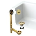 thumbnail image 4 of Westbrass 14" Brass Bathtub Assembly with Trip Lever and Strainer Drain, Satin Nickel, 4 of 17