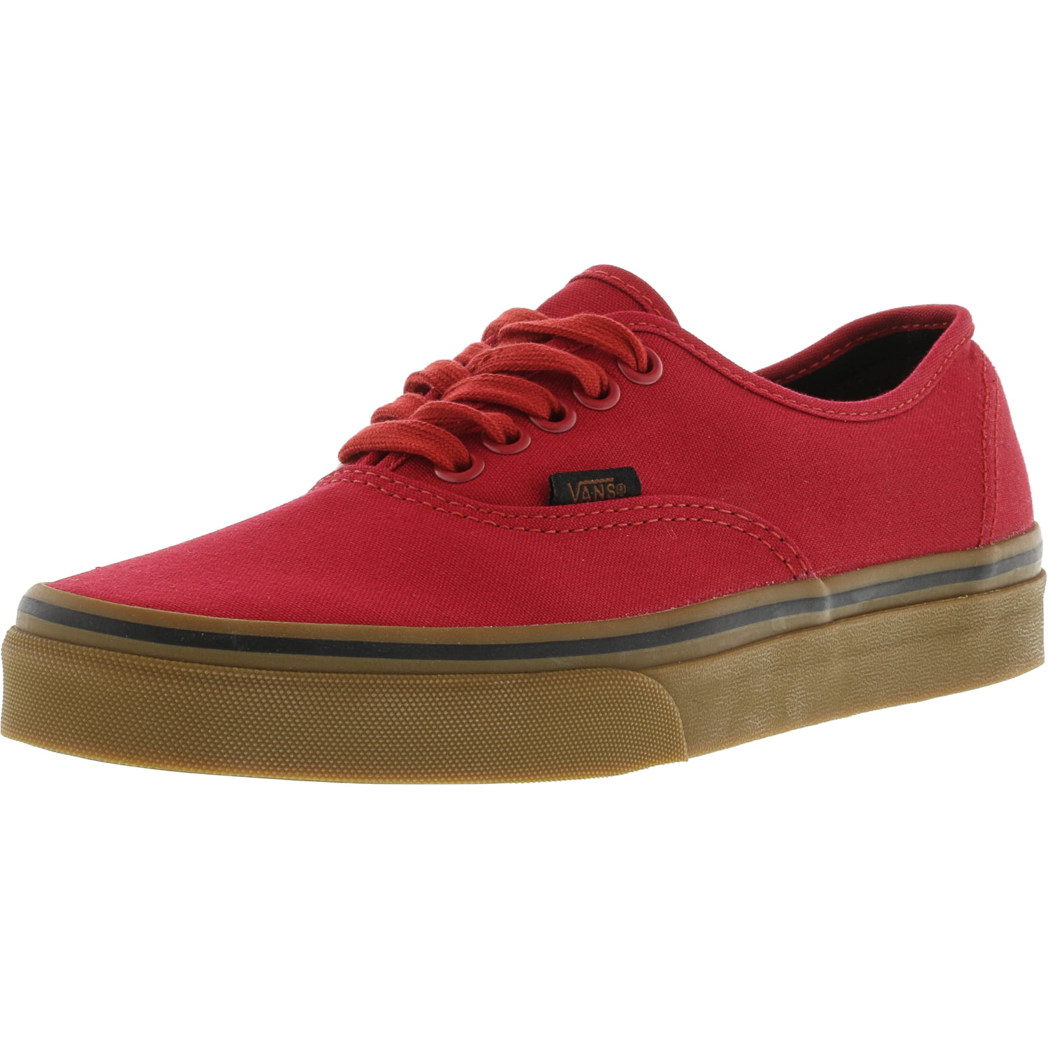 vans authentic red gum sole