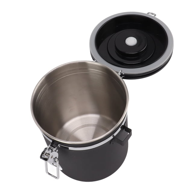 Airtight Coffee Canister, 1.5L Stainless Steel Coffee Storage Canister With Scoop Date , Coffee Bean Storage Container Versatile Airtight Food Storage Container For Kitchen