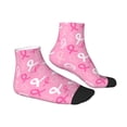 thumbnail image 3 of Bingfone Breast Cancer Awareness (3) Design Patterned Men'S Women'S Casual Cotton Socks, 3 of 9