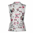 thumbnail image 3 of Funny Flamingo Golfer Par Then Bar Women Sleeveless Polo XS-4XL, 3 of 5