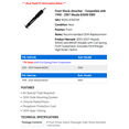 thumbnail image 2 of Front Shock Absorber - Compatible with 1998 - 2007 Mazda B3000 RWD 1999 2000 2001 2002 2003 2004 2005 2006, 2 of 2