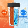 thumbnail image 5 of Uemuo Music Lover Dinosaur Print Carry Insulated Coffee Mug, Travel Mug with Hidden Handle, Insulated Coffee Flask, Leak-proof Travel Mug Insulated Mug for Office, 5 of 8