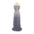 thumbnail image 2 of Zelouf Olivia Floral Glitter Lace  , Sewing, DIY, Crafts Fabric by the Yard, Navy/lilac, 3 Yard, 2 of 3