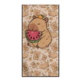 thumbnail image 2 of XYZCANDO Capybara Watermelon Pattern Design Sweat-Absorbent Car Towel Seat Covers for Outdoor Gym, Sweat Washable Easy Install Car Seat Protector, 2 of 11