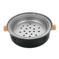 thumbnail image 1 of Portable Barbecue Grill Charcoal Stove Stainless Steel Split BBQ Stove, 1 of 8