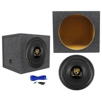 Rockville W15K9D4 15" 5000 Watt Car Audio Subwoofer Sealed Sub Box Enclosure