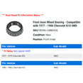 thumbnail image 2 of Front Inner Wheel Bearing - Compatible with 1977 - 1986 Chevy K10 4WD 1978 1979 1980 1981 1982 1983 1984 1985, 2 of 2