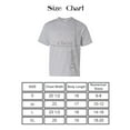 thumbnail image 5 of Gildan Youth Heavy Cotton T-Shirt, Blank Tee for Crafts & DIY, Kids Short Sleeve Tee, Sport Grey, XS, 5 of 5
