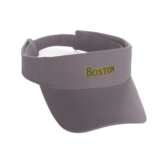 Daxton USA States Sport Golf Sun Protection Visor Headwear Hat, Light Grey Visor Boston