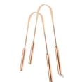 thumbnail image 1 of Limpiador de raspador de lengua (paquete de 2) - Reduce el mal aliento (grado médico), limpiador de raspador de lengua - Raspadores de lengua de cobre para adultos, raspadores de lengua, 1 of 8
