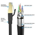 thumbnail image 4 of Cat 8 Ethernet Cable 20ft, Outdoor&Indoor, Heavy Duty High Speed 26AWG, 2000Mhz with Gold Plated RJ45 Connector, Weatherproof S/FTP UV Resistant for Router, Modem, PC, Gaming, 4 of 8