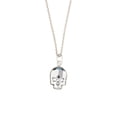 thumbnail image 1 of Collar para Mujer con Cristal Fino Swarovski en forma de Calavera– Bañado en Rodio- Collar Elegante y Brillante-Collares de Mujer de Moda- Joyería para Mujer de Moda- Regalo especial Ortiz Espinosa Temporada, 1 of 2