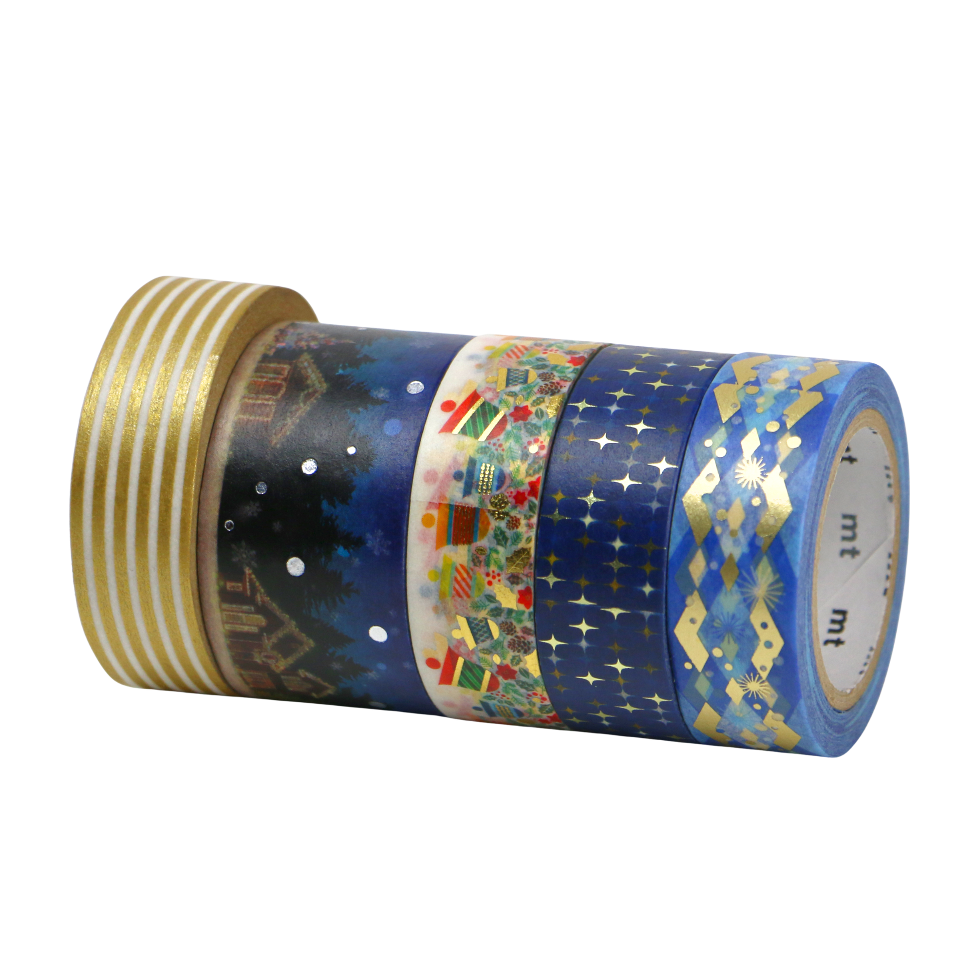MT Limited Edition Christmas Washi Tape Sets [5-Pack]: 0.8 in. x 23 ft. (Christmas Set 1)