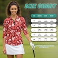 thumbnail image 7 of Uorisanigo Cute Heart Womens Golf Shirt Quick Dry Casual Women's 3/4 Sleeve Athletic Golf Shirts Quarter Zip Workout Tops Comfortable Fashionable Tennis Tops Workout Sports, 7 of 7