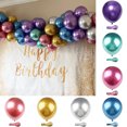 thumbnail image 5 of Globos metálicos de 10 pulgadas, 10/20/30/50 unidades, globos de látex, decoración de feliz cumpleaños, suministros para fiestas de Navidad y bodas, globos para baby shower, 5 of 5