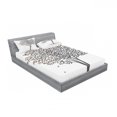 thumbnail image 3 of Ambesonne Nature Fitted Sheet & Pillow Sham Set, Fall Leaves Solititude, Twinxl, Brown White, 3 of 3