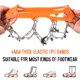 thumbnail image 4 of 21 Dientes Crampones Acero Inoxidable Antideslizante Tacos De Hielo Bota De Zapato Abanopi Negro, 4 of 7