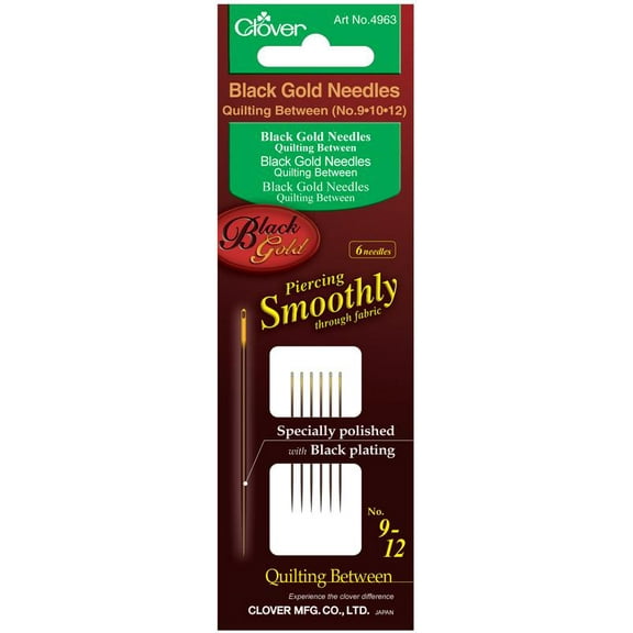 Black Gold Needles Quilt Between Asst. 2 Ea. (No. 9,10,12)