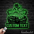 thumbnail image 4 of Handmadetneonsign Personalized Astronaut DJ Metal Wall Art LED Light, Custom DJ Astronaut Sign Home, 4 of 5
