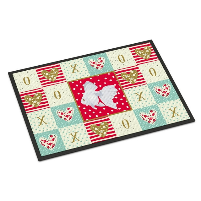 Tapis de Porte, Tapis d'Intérieur Ou Tapis d'Accueil Extérieur Ryukin Goldfish 24x36