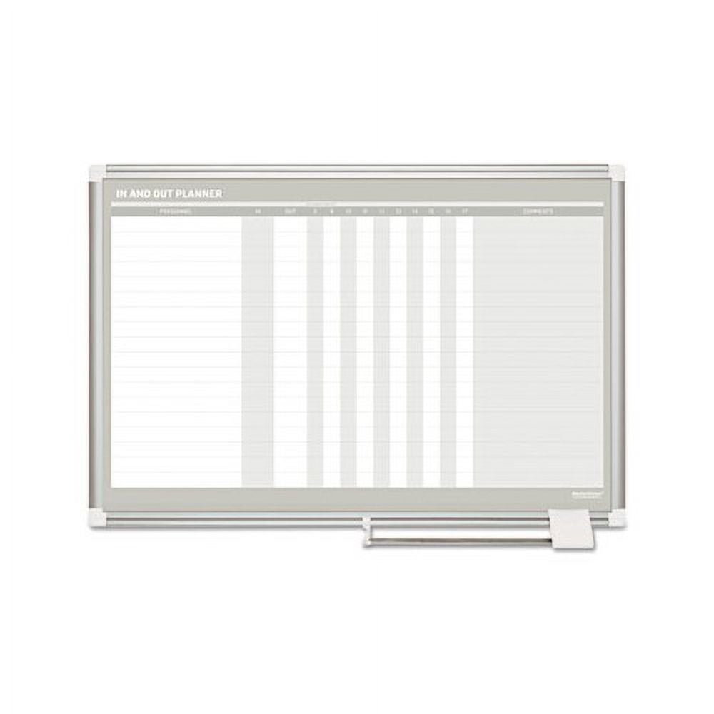 In-Out Magnetic Dry Erase Board 36x24, Silver Frame