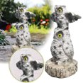 thumbnail image 2 of Handmade Owl Figurine Desktop Decorative Sculpture Unique Animal Statue Collectible Art Piece For Home, 2 of 5