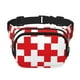 thumbnail image 1 of Fotbe Red Cross 1 Cangurera Cuadrada con Estampado de Doble Capa, Bolsa de Cintura Ajustable Mini para Hombres y Mujeres, 1 of 9