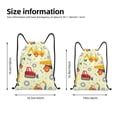 thumbnail image 2 of Xecao Heavy Equipment Pattern Sports Drawstring Backpack - String Swim Gym Bag with Wet Proof Pocket for Women&Men-Small, 2 of 6