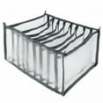 thumbnail image 6 of LAMIRO 9 Grids Underwear Organizer Jeans Clothes Compartments Storage Boxes Dresser Drawer Organizers Mesh Divider Wardrobe 322517 Gray, 6 of 6