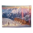 thumbnail image 5 of ONETECH Shrahala Sunrise Tapestry, Winter in France Wall Hanging Large Tapestry Psychedelic Tapestry Decorations Living Room Dorm(40x 30Inches, Brown Dusk), 5 of 7