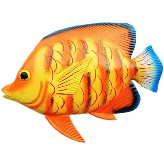 Large Tropical Fish Wall Art Decor Sculpture Hanging for Indoor Bedroom Living Room Outdoor Garden 11 inches- Gifts Idea for Best Friends