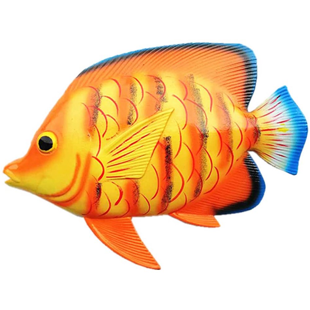 Large Tropical Fish Wall Art Decor Sculpture Hanging for Indoor Bedroom