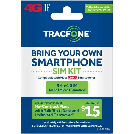 Tracfone Bring Your Own Phone SIM Kit - Verizon CDMA (Best Dual Sim Phones South Africa)