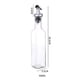thumbnail image 2 of Juego de 2 botellas dispensadoras de aceite de oliva, juego de aceite y vinagre, botella de aceite de cocina, botella de aceite de vidrio alto cuadrado, 2 of 6