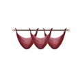 thumbnail image 3 of Gorgeous Home Linen K36 Elegant Voile Sheer Waterfall Swag Valance with Bronze Grommets, 36" x 16", 1-Piece Burgundy, 3 of 5