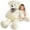 White, variant on IKASA Giant Teddy Bear Stuffed Animal Plush Toy,Large Jumbo 47" Brown Huge Cute Soft Toys,Big Size Fluffy Plushy Fat Oversized Plushie,Gifts for Kids Girls Boys Girlfriend Children