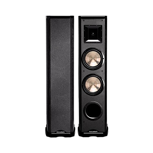 BIC American PL-89 Video-Shielded 250 Watts Continuous Power Single Tower Speaker, Black