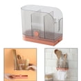 thumbnail image 4 of Soporte de pared/utensilios de piezaza para cucharas, tenedores, palillos chinos, organizador de cubiertos, soporte de cubiertos de cocina con Rosa, 4 of 8