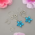 thumbnail image 4 of flor de material cristal colgante con clip no perforado, 4 of 9