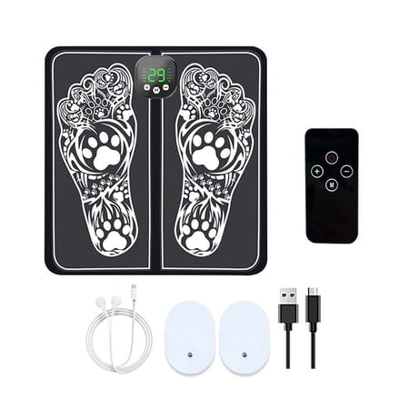 Foot Massager SPA Muscle Relaxation Electric Massager Mat Pad for Foot Stimulator Feet Circulation Relief, Neuropathy Plantar Fasciitis Portable & Rechargeable,with 10 Modes &29 Levels