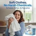 thumbnail image 3 of Fabric Softener Dryer Sheets – Fragrance Free, Hypo er nic, No Harsh Chemicals, Safe for Sensitive Skin – Static Cling & Wrinkle Reducer – ntle Fabric Care – Made in USA (2 Pack), 3 of 5