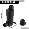 thumbnail image 4 of Bomba de limpiaparabrisas No.BV6117K624AA - Reemplazo del motor de la bomba de limpiaparabrisas del coche - para Ford Focus Sedan 2012-2015 Plástico Negro - 1 pieza, 4 of 7