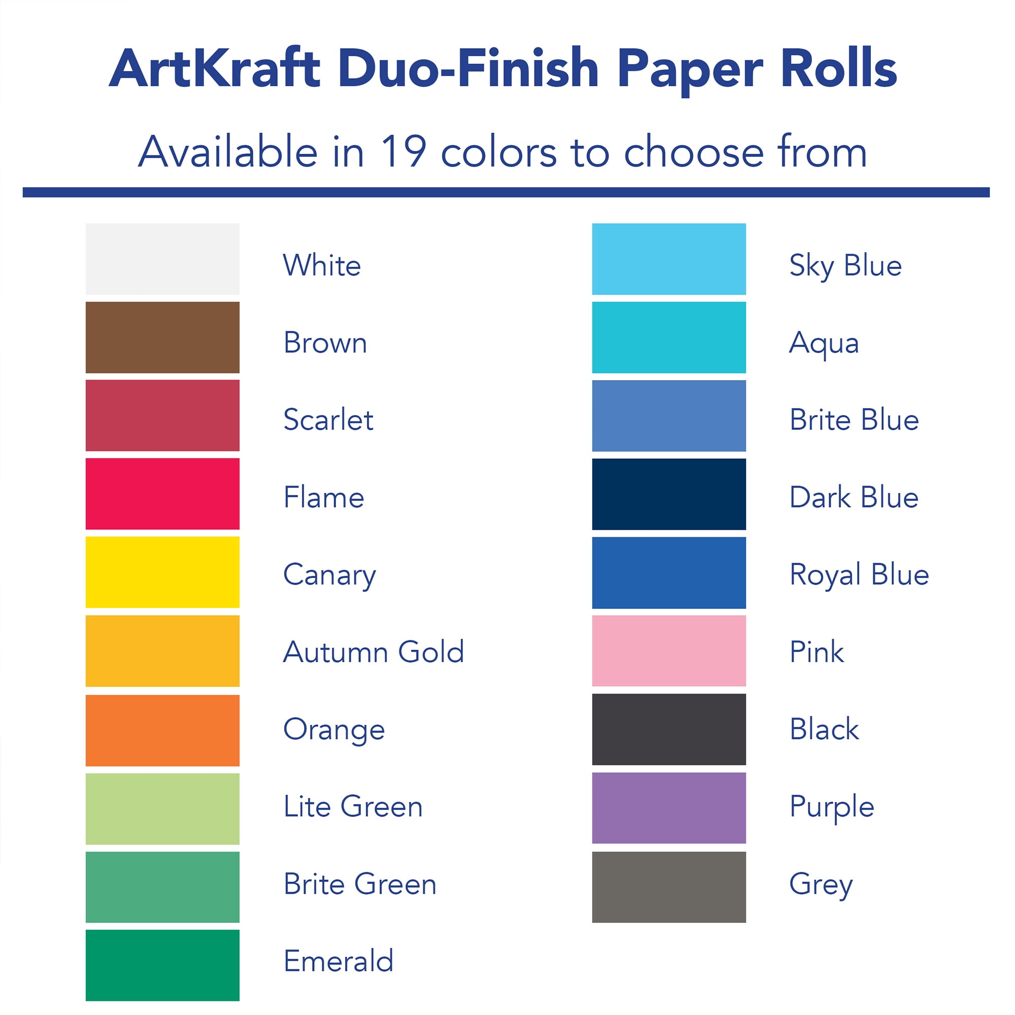 ArtKraft Duo-Finish Paper, Brown, 36" x 1,000', 1 Roll